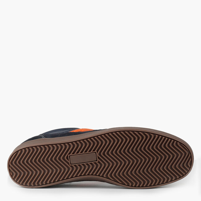 Men's Sneaker Platinum - Dark Blue/Orange/White