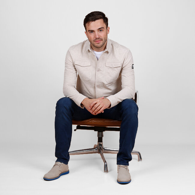 Men's Overshirt Andel - Sand Melange