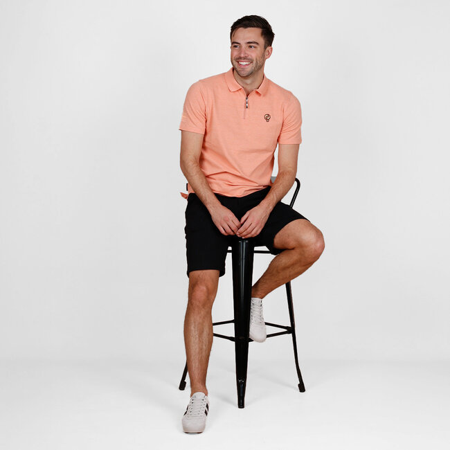 Men's Polo Zuidland – Light Orange Melange