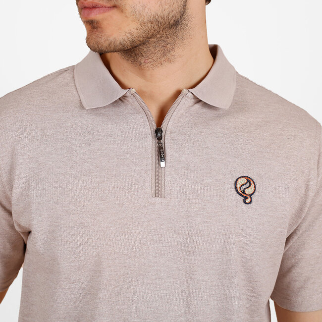 Q1905 Men's Polo Zuidland – Sand Melange