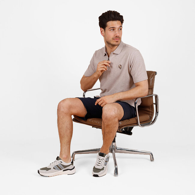 Men's Polo Zuidland – Sand Melange