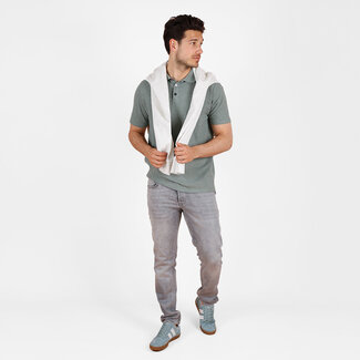 Q1905 Men's Polo Willemstad - Light Green Melange