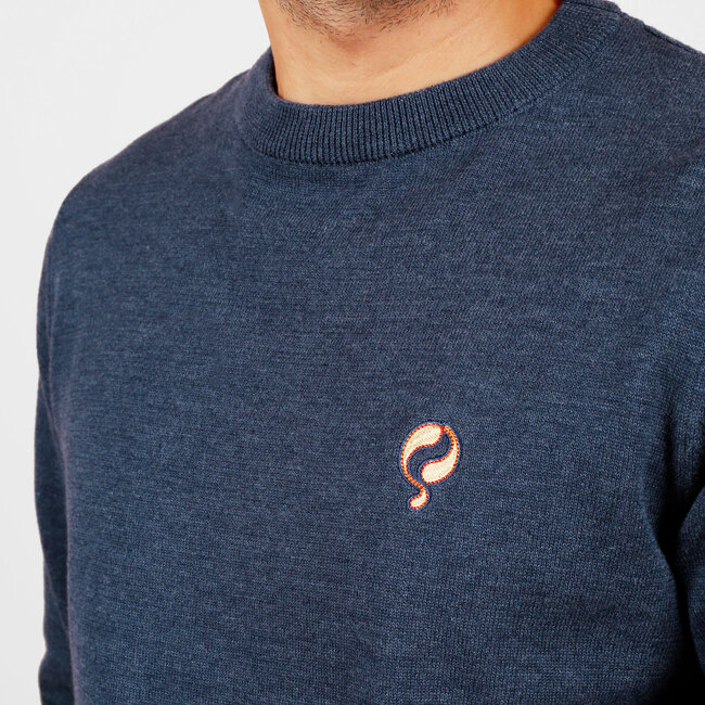 Men's Sweater Felland - Jeans Blue Melange