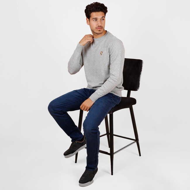 Heren Trui Felland  – Midden Grijs Melange