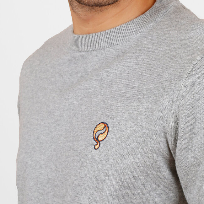 Men's Sweater Felland – Mid Grey Melange