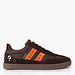 Q1905 Heren Sneaker Platinum - Donkerbruin/Oranje