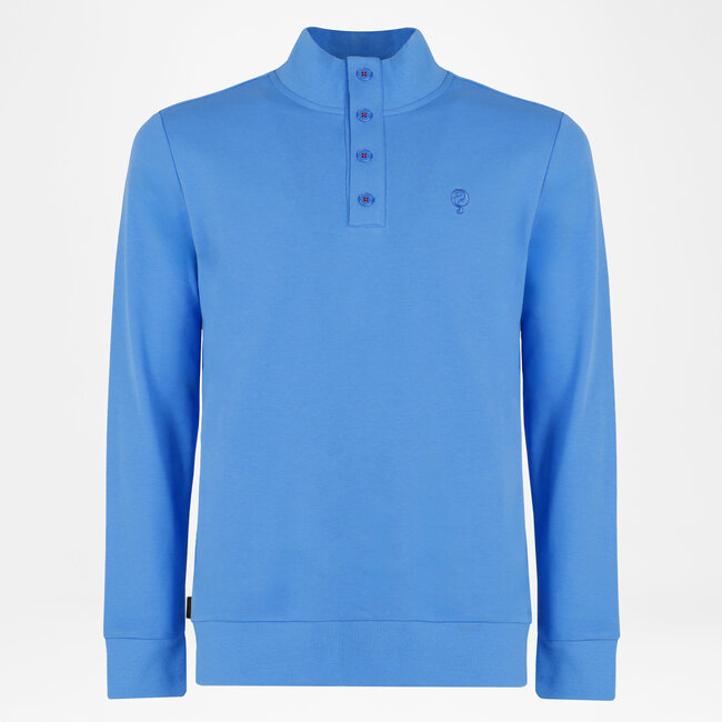 Heren Trui Plaatsluis - Middenblauw