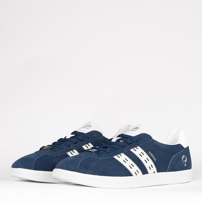 Heren Sneaker Medal - Denimblauw/Wit