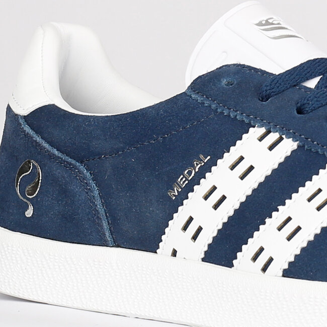 Heren Sneaker Medal - Denimblauw/Wit