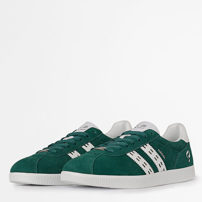 Heren Sneaker Medal - Hardgroen/Wit