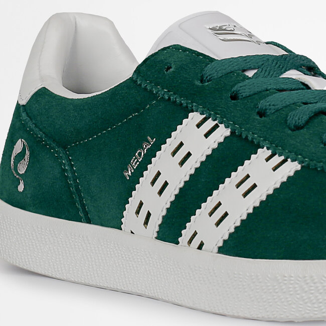 Heren Sneaker Medal - Hardgroen/Wit