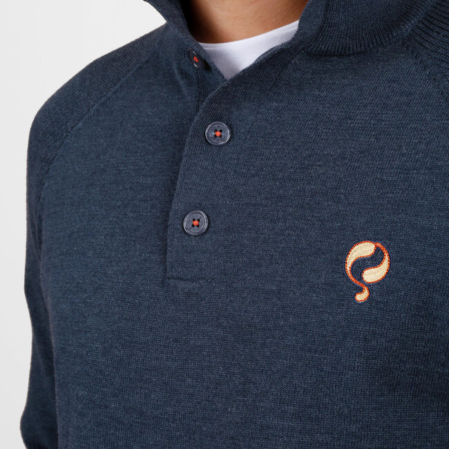 Men's Sweater Oldehove - Jeans Blue Melange