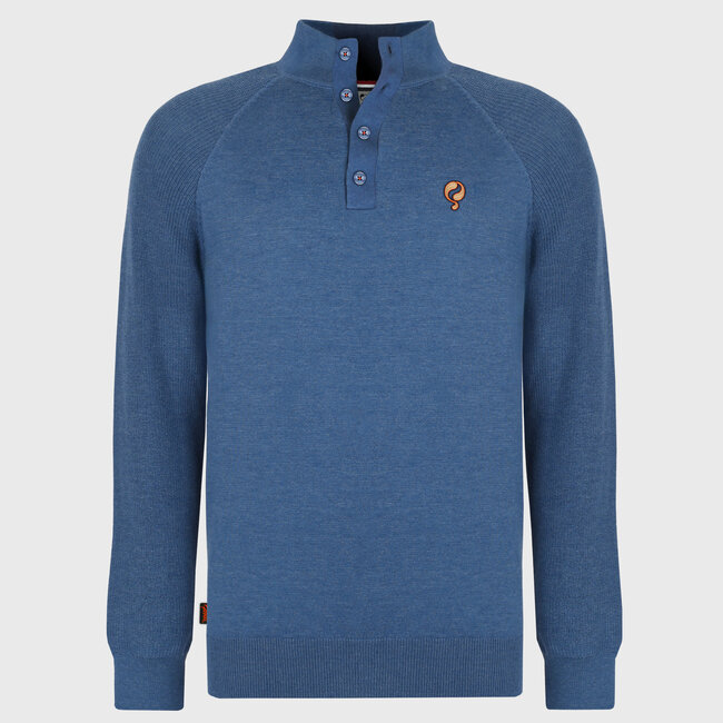 Men's Sweater Oldehove - Denim Blue Melange