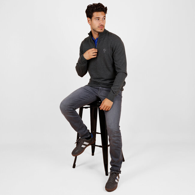 Heren Trui Kralingen - Antracite Melange