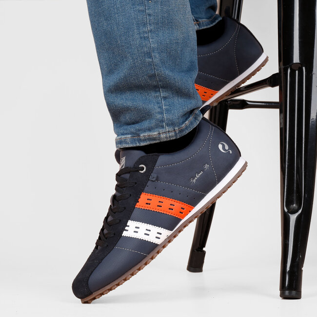 Men's Sneaker Typhoon SP - Dark Blue/White/Orange