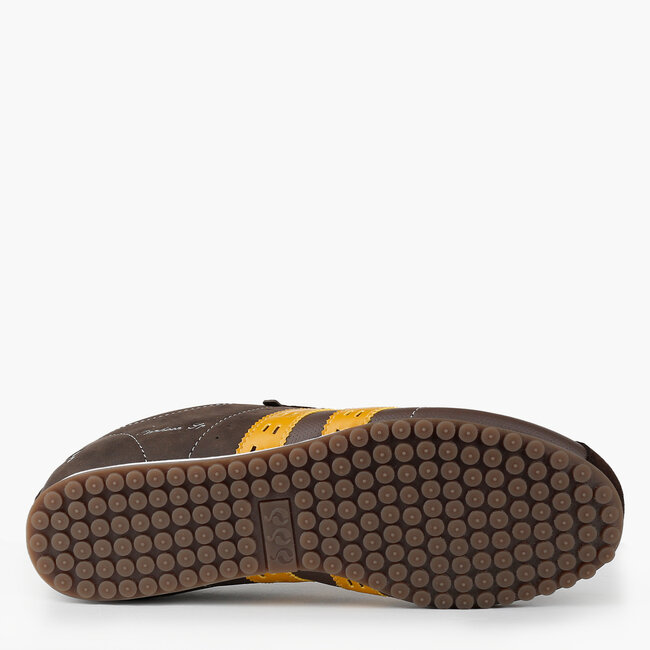 Heren Sneaker Typhoon SP - Donkerbruin/Geel