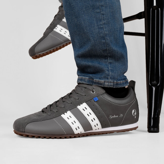 Heren Sneaker Typhoon SP - Middengrijs/Koningsblauw/Wit