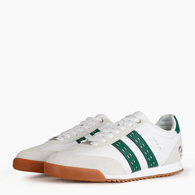 Heren Sneaker Tornado - Wit/Hardgroen