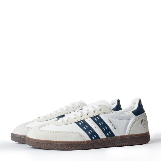 Heren Sneaker Titanium - Wit/Denim Blauw