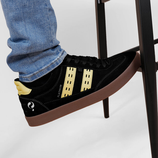Men's Sneaker Platinum - Black/Light Yellow