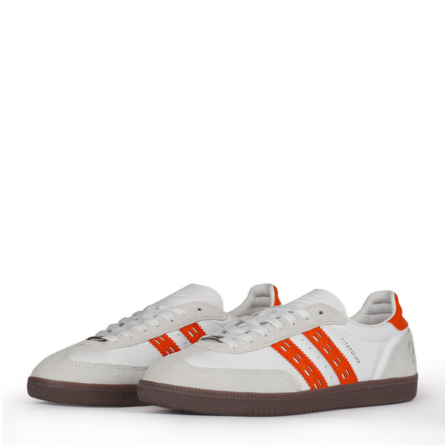 Men's Sneaker Titanium - White/Orange