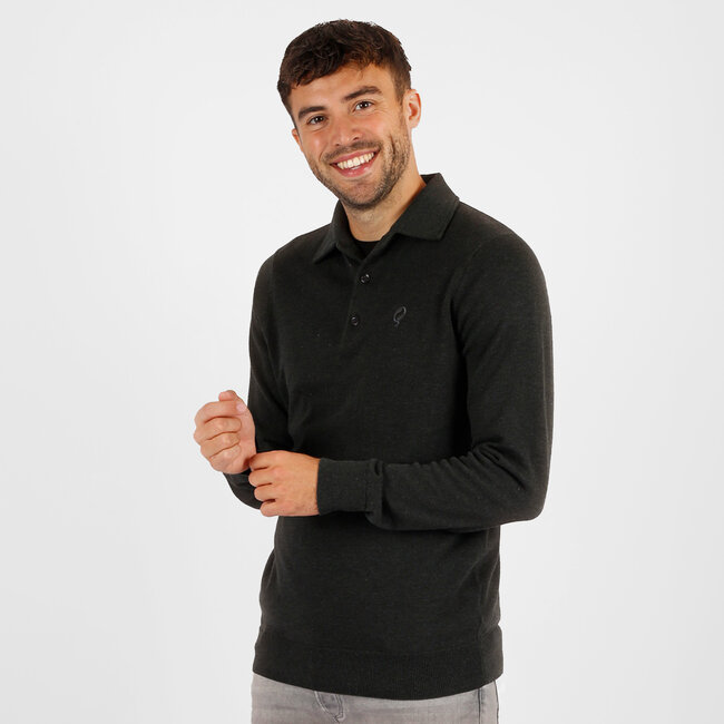 Men's Sweater Casteren - Dark Gray Melange