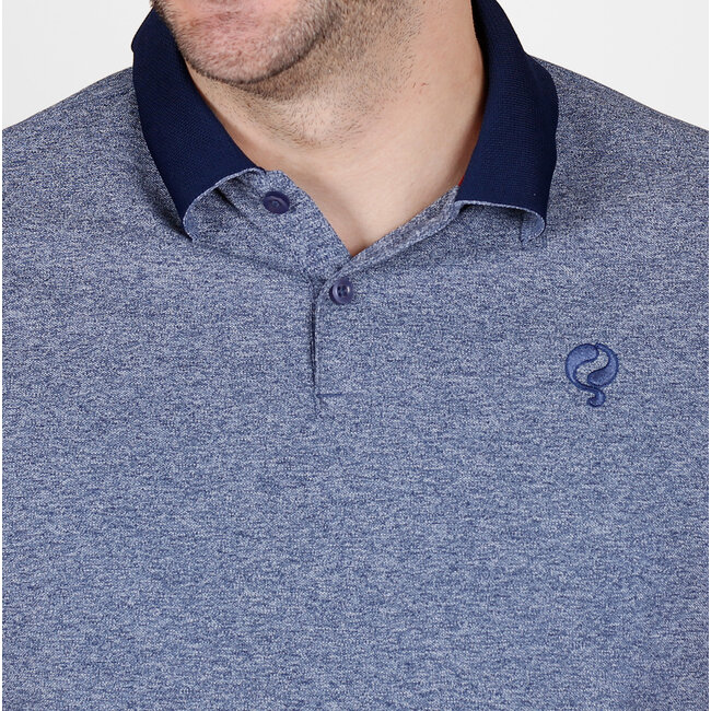 Heren Polo Fore - Donkerblauw Melange