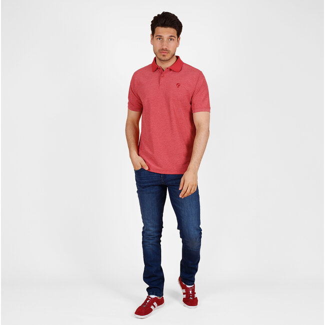 Heren Polo Fore - Rood Melange