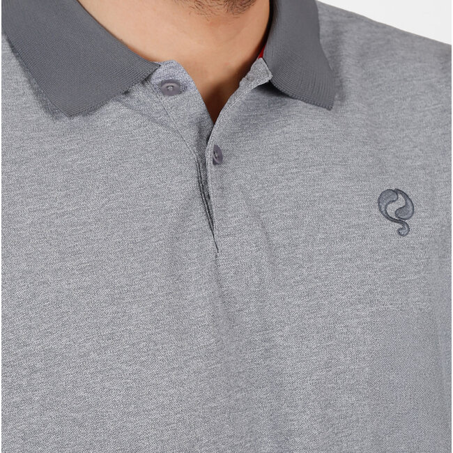 Heren Polo Fore - Lichtgrijs Melange