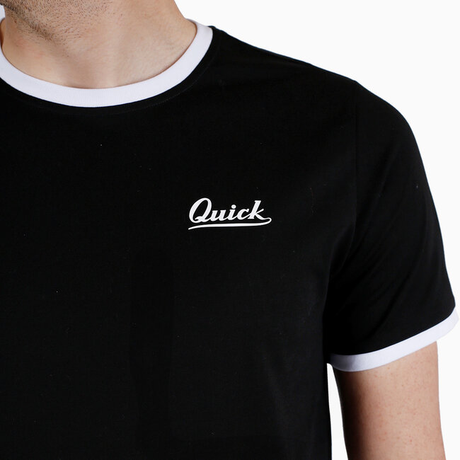 Heren T-shirt Kapitein - Zwart/Wit