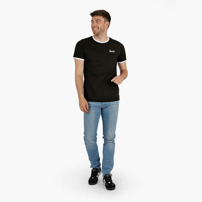 Heren T-shirt Kapitein - Zwart/Wit