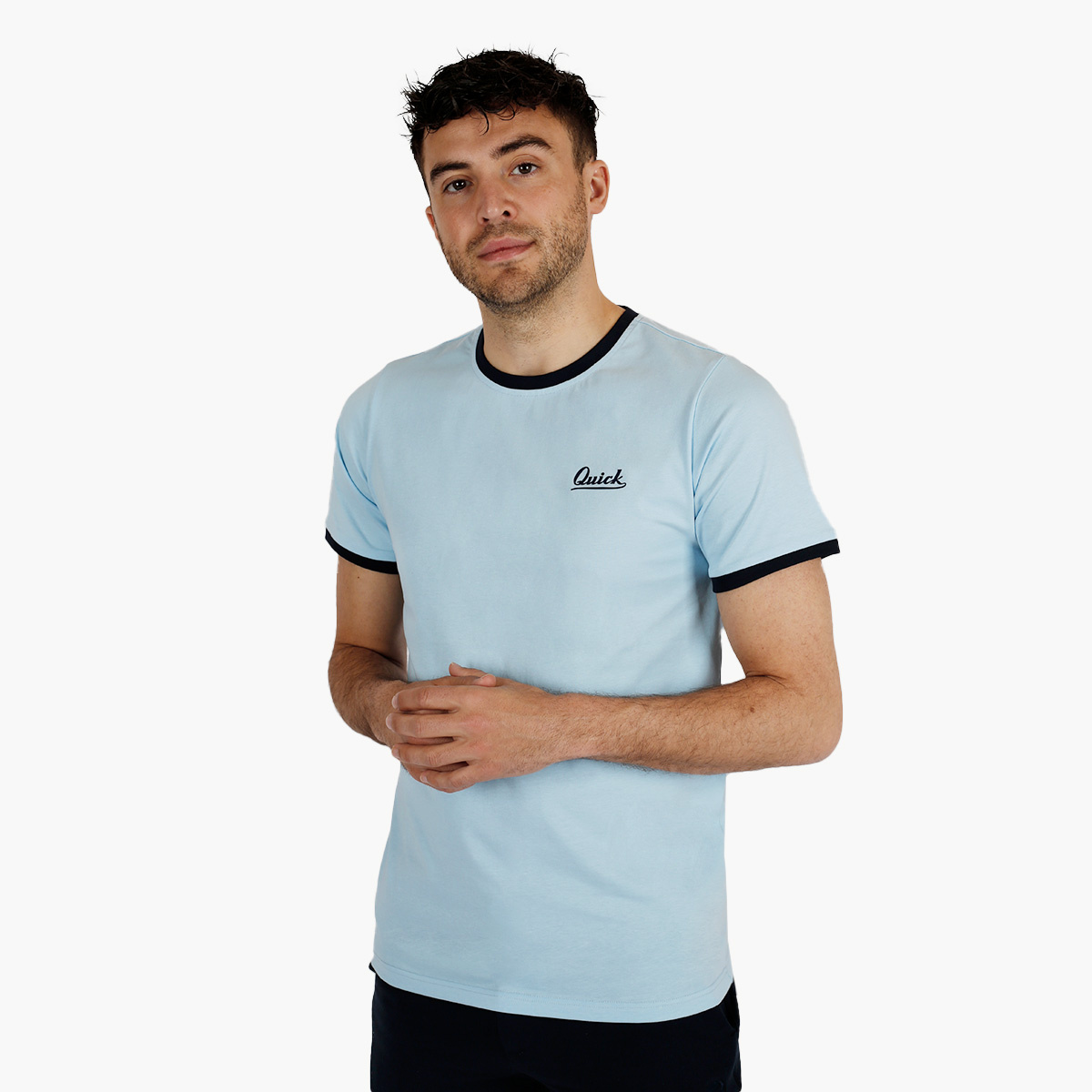 Heren T-Shirt Kapitein | Ochtendblauw/Donkerblauw afbeelding