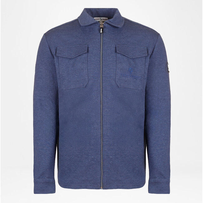 Men's Overshirt Hattem - Dark Blue Melange