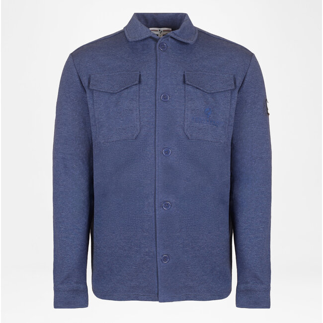 Heren Overshirt Andel - Donkerblauw Melange
