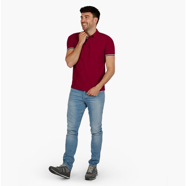 Heren polo Matchplay - Wijnrood