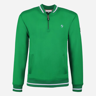 Q1905 Heren Scuba Half Zip Trui Mill - Helder Groen