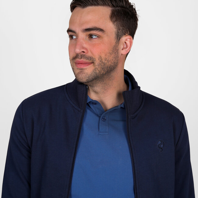 Heren Sweatvest Blokland - Donkerblauw