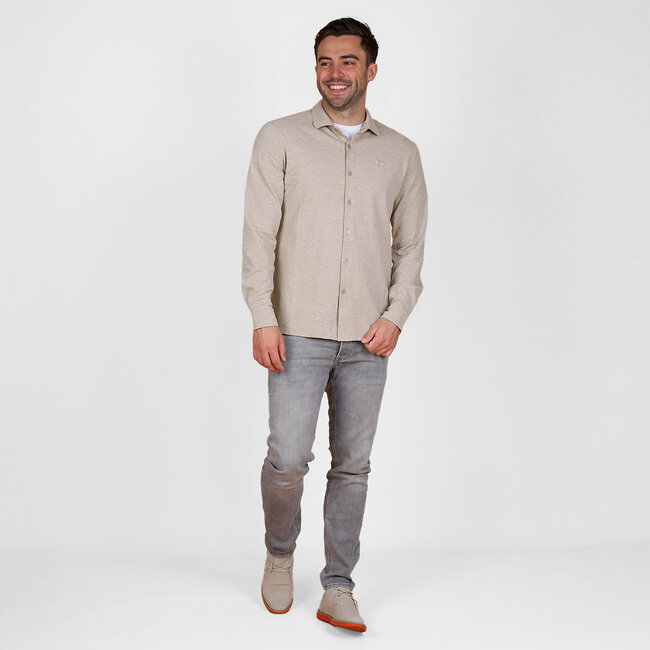 Men's Shirt Putten – Sand Melange