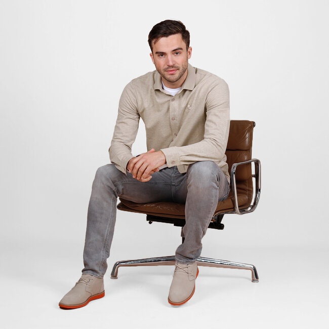 Men's Shirt Putten – Sand Melange