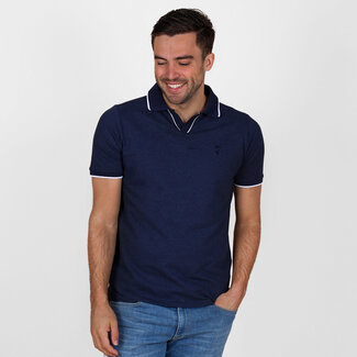 Q1905 Men's Polo Stein – Dark Blue Melange