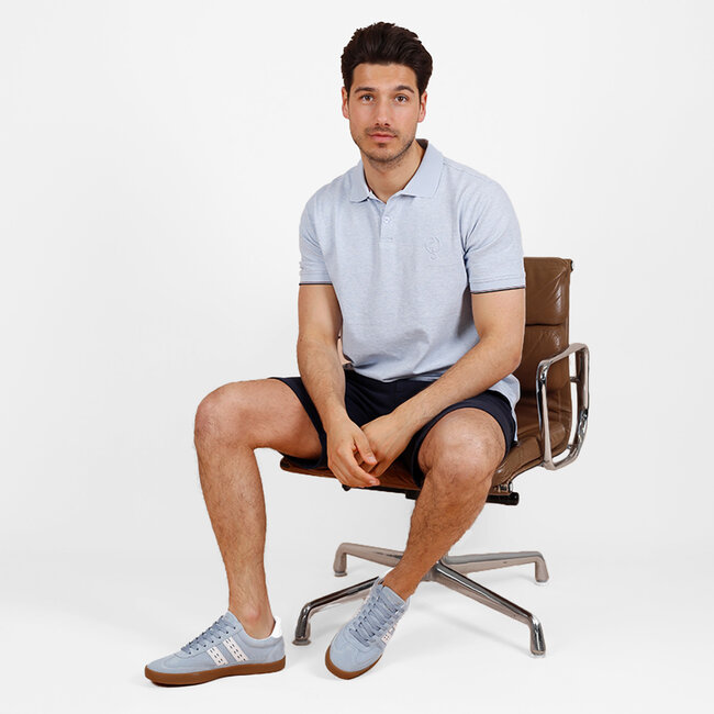 Heren Polo Toldijk – Mistblauw Melange