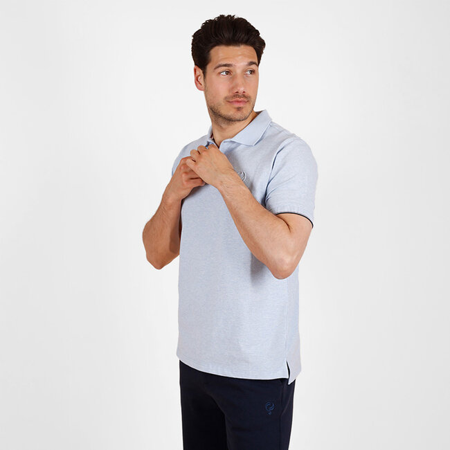 Q1905 Heren Polo Toldijk – Mistblauw Melange