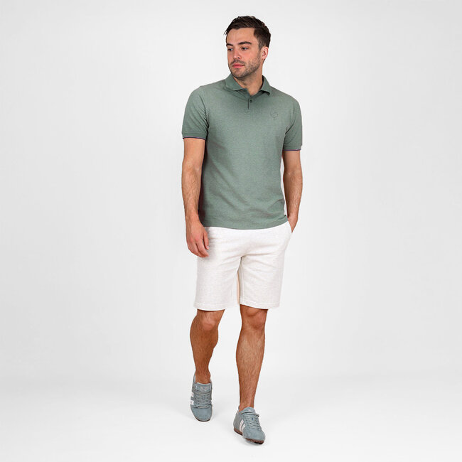 Men's Polo Toldijk – Light Green Melange
