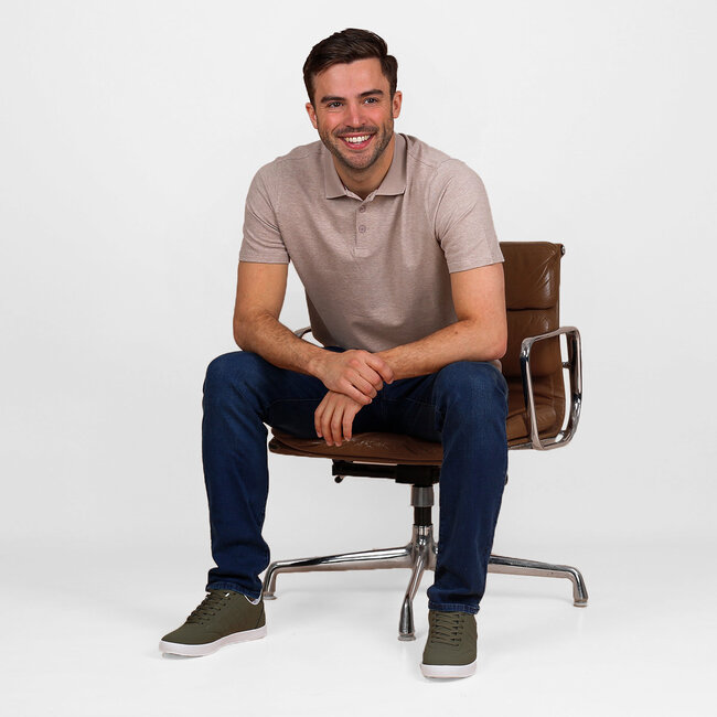 Heren Polo Willemsdorp - Zand Melange