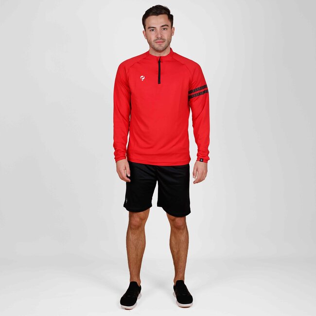 Heren Zip Sweater Legend - Rood