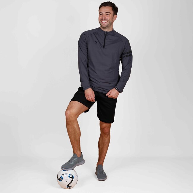 Legend Zip Sweater - Grey | Sporty Sweater with Half Zip