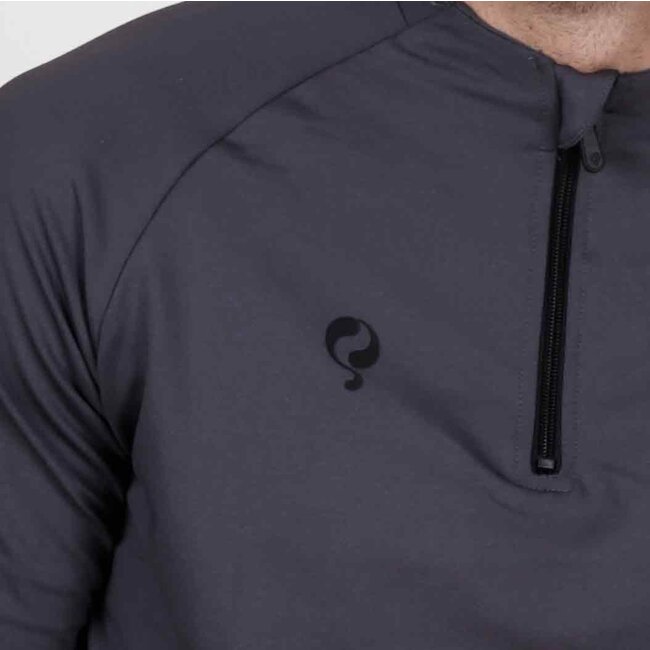 Legend Zip Sweater - Grey | Sporty Sweater with Half Zip