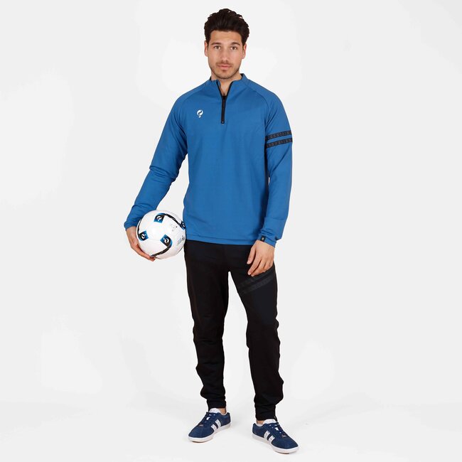 Legend Zip Sweater Blue | Sporty Sweater with Half Zip