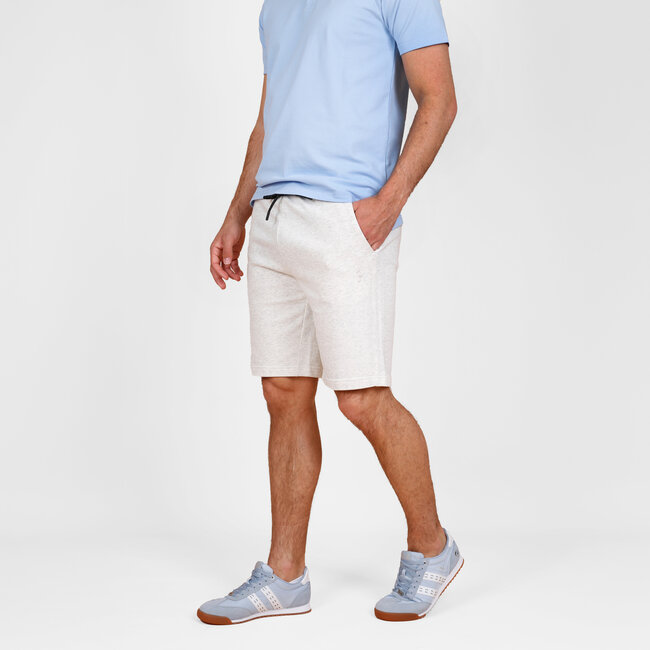 Heren Sweatshort Nes - Witgrijs