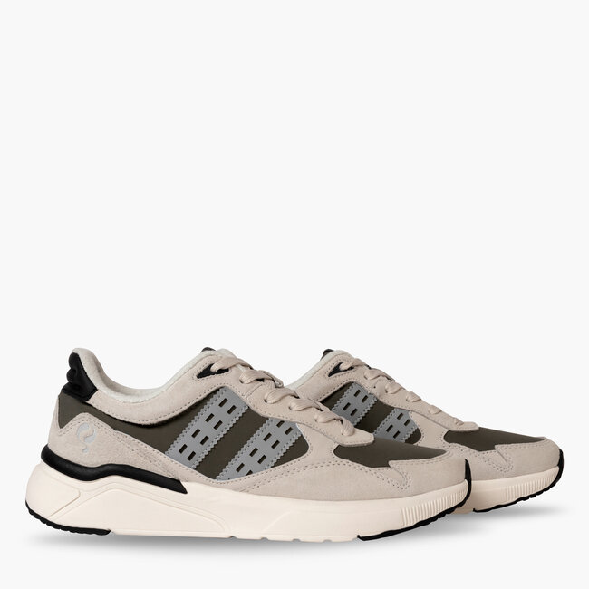 Men's Sneaker Kampen - Beige/Army Green/Black
